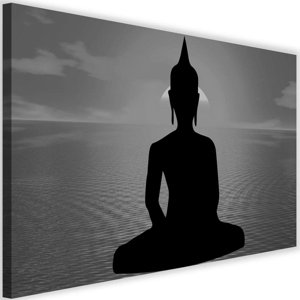 Modern kép 120x80cm &#8211; Buddha Statue At Sunset 3 