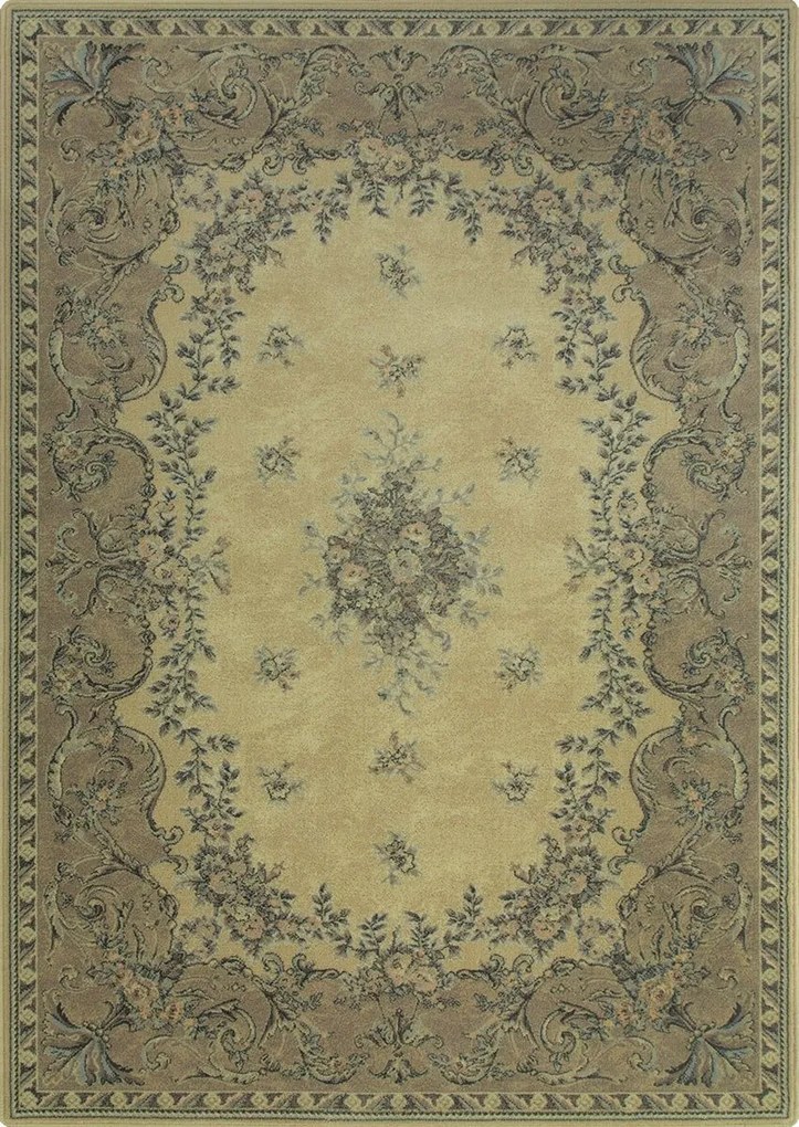 Gyapjú Szőnyeg Klasszikus Agnella Isfahan Hagyományos Dísz 200x300 cm