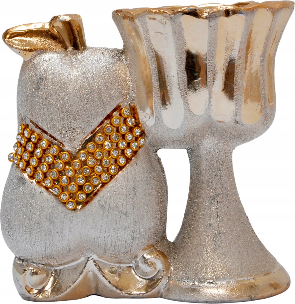 Dekorációs Gyertyatartó Asztalra Kerámia Díszített