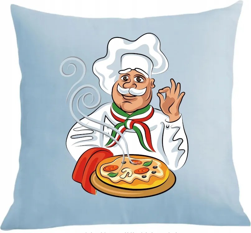 Párna párnahuzat Pizzer Man nyomtatás Ajándék