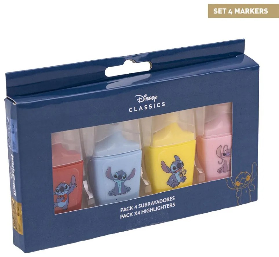 Disney Lilo és Stitch, A csillagkutya Moods mini szövegkiemelő szett 4 db-os