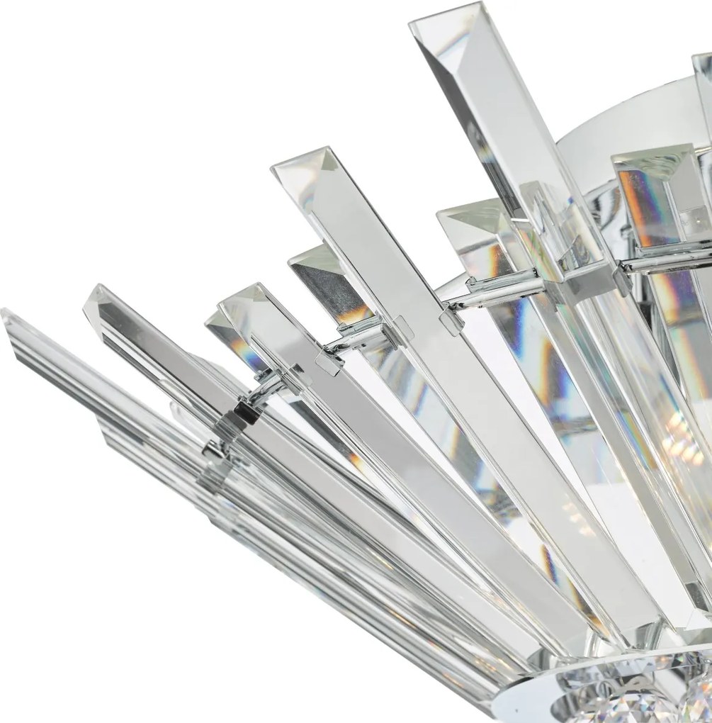 Dar Lighting glamour kristály modern mennyezeti lámpa nimbus króm darnim5050