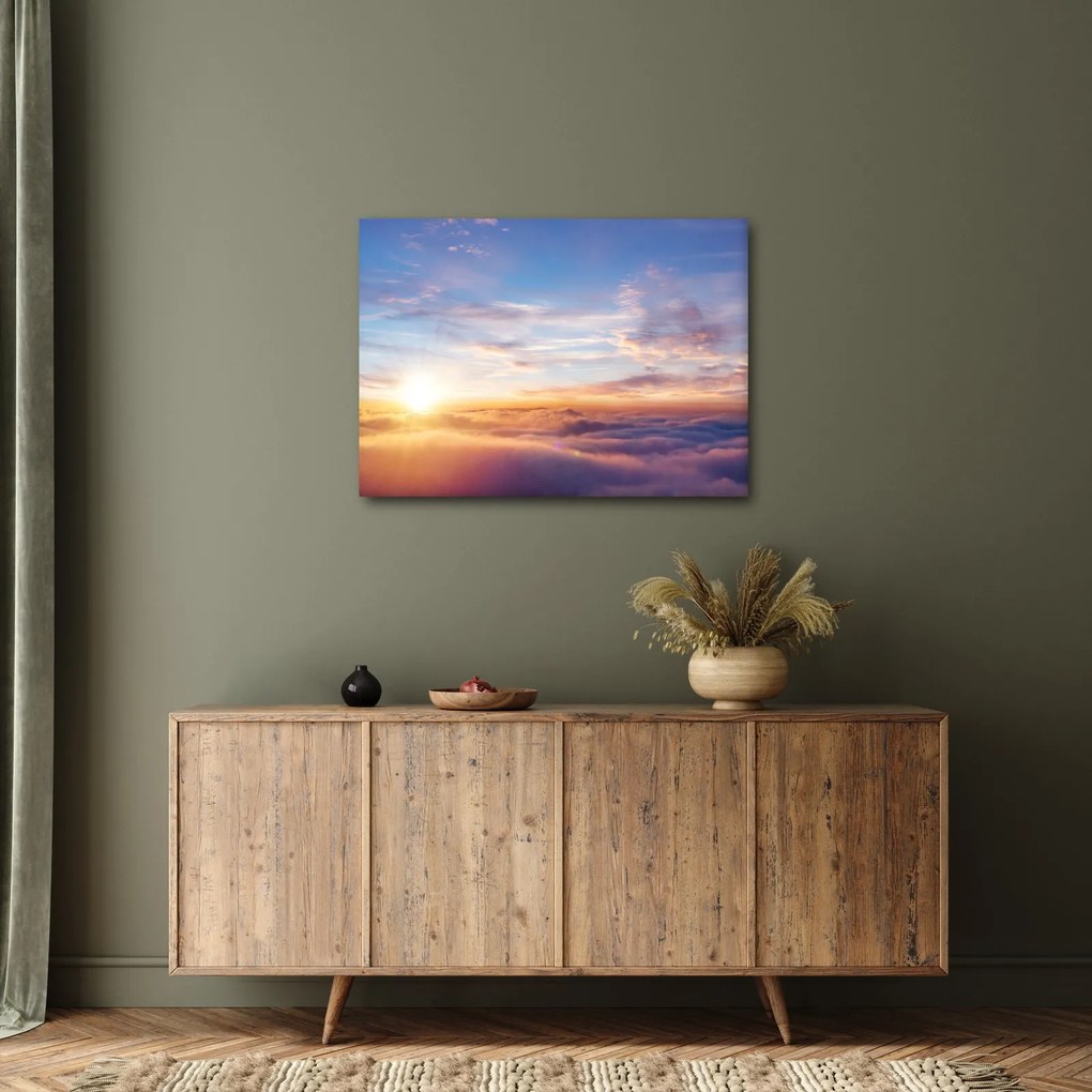 Kép - Naplemente a felhők felett (70x50 cm)