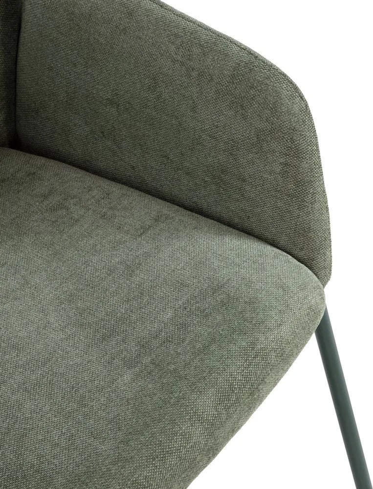 Zöld kárpitozott étkezőfotel szett 2 db-os Aslin – MOME