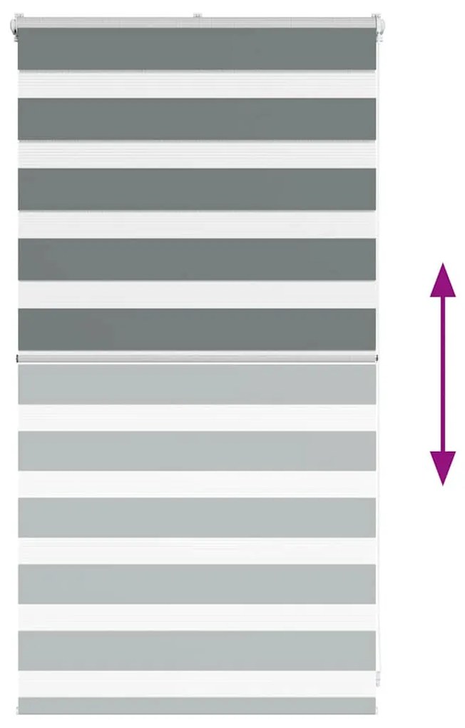 zebrafüggönnyel sötét szürke szövetszélesség 85,9 cm poliészter