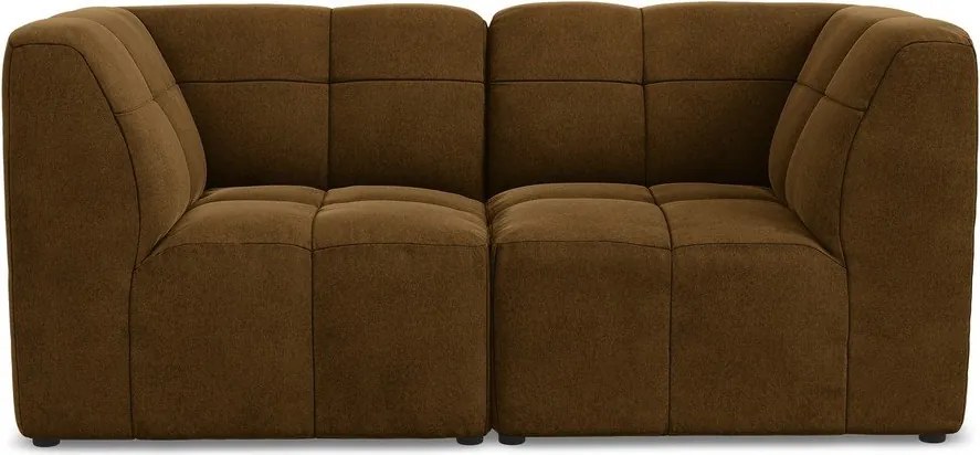 Mustársárga bársony kanapé 180 cm Aloha – Makamii