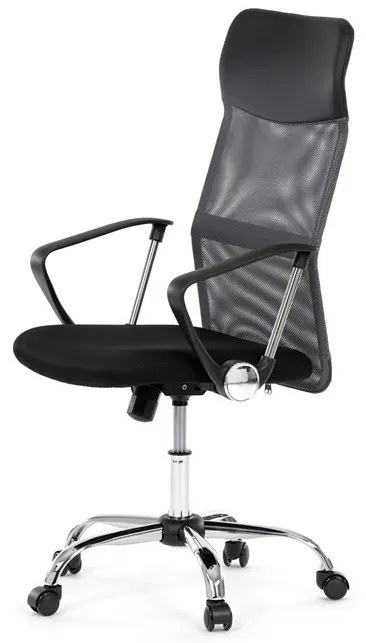 Irodai szék, hintamechanizmussal, szürke hálós anyag, KA-E305 GREY