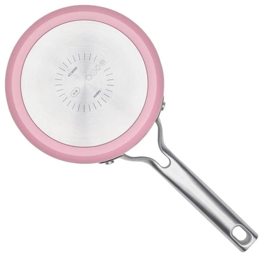 Indukciós tűzhelyhez alkalmas edény fedővel-kerámia felülettel 1,3 l Meda 3.0 – FABINI