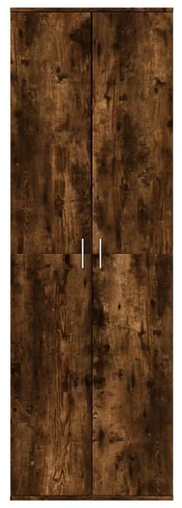Füstös tölgy színű szerelt fa magasszekrény 60 x 35 x 180 cm