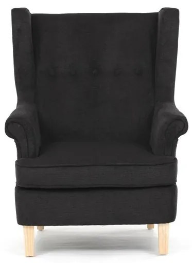 Fekete Szövet U-Fotel. AK-388 BK2