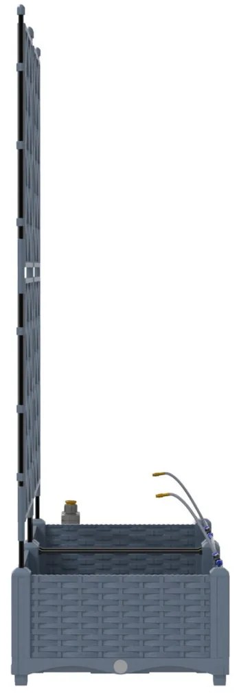 Kerti ültetők Világosszürke 80 x 40 x 126 cm Acél