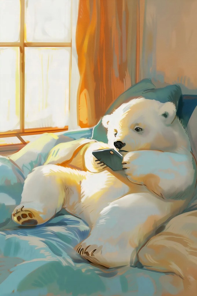 Poszter 20x30cm Maci délután