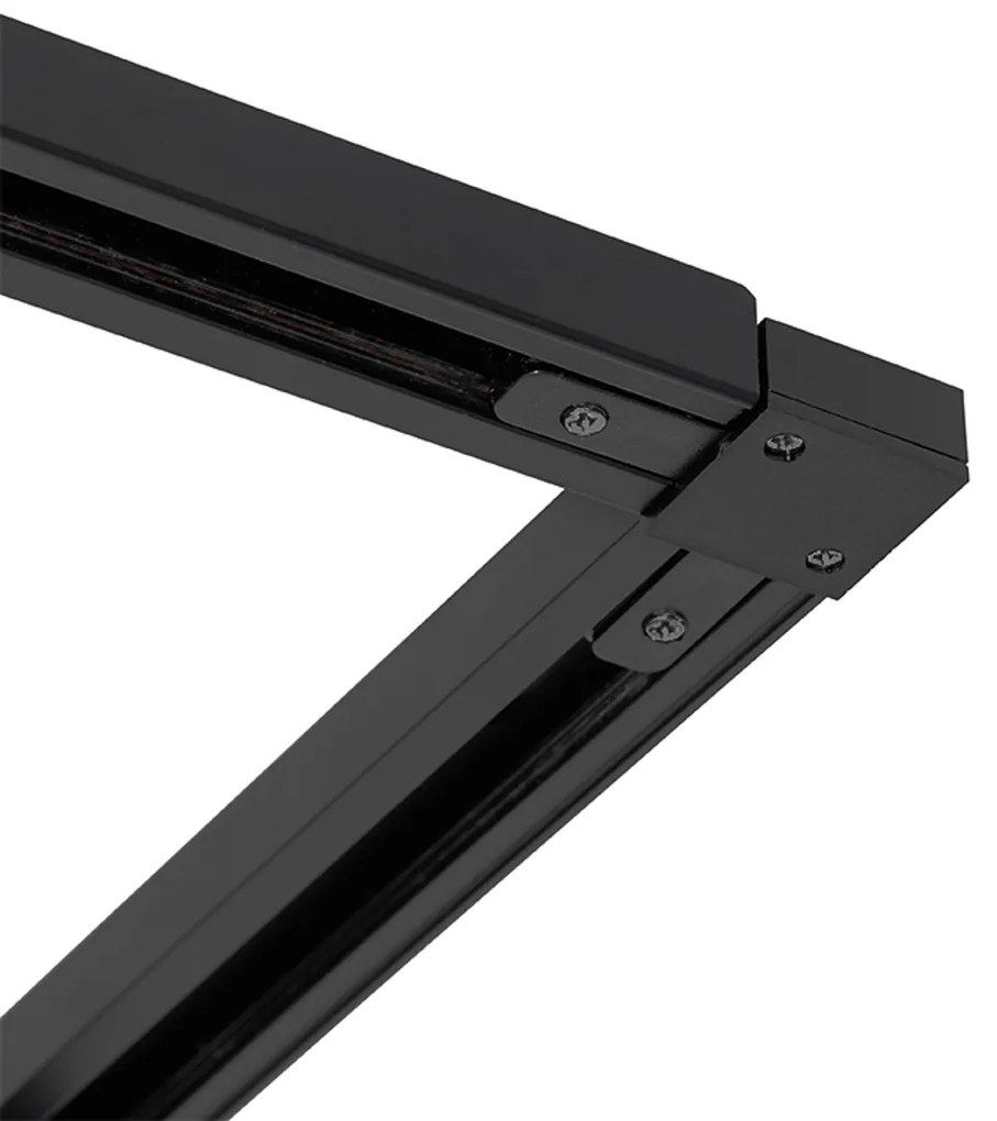 Ipari sínrendszer fekete 5 spotlámpával, 1 fázisú - Suplux