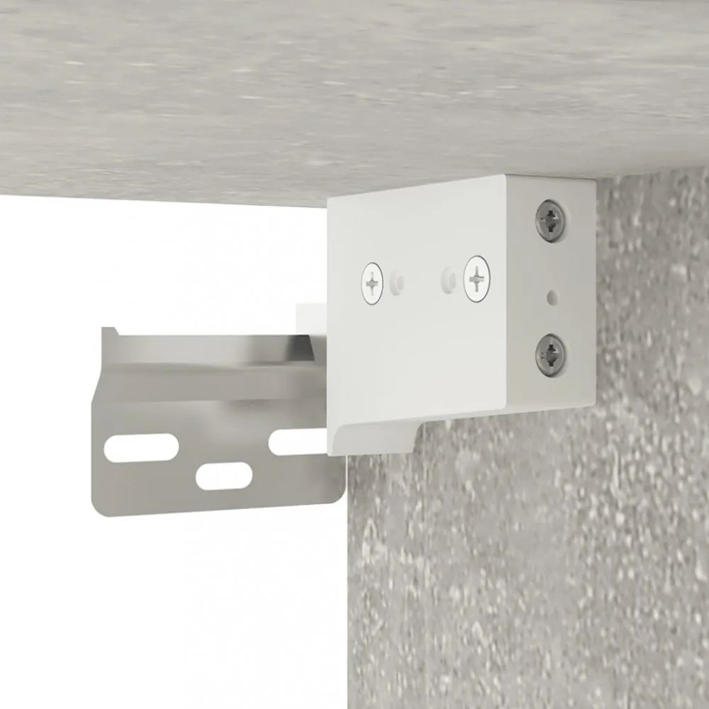 2 db betonszürke fali TV-szekrény 40x34,5x40 cm