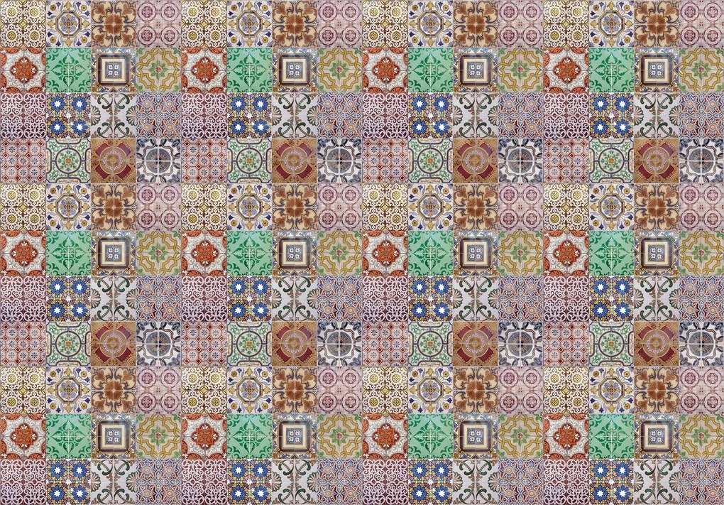 Fotótapéta - Színes csempe (152,5x104 cm)