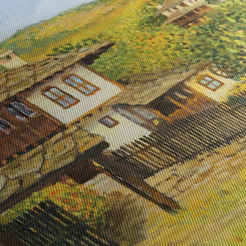 Kép - Házak nyáron (90x60 cm)