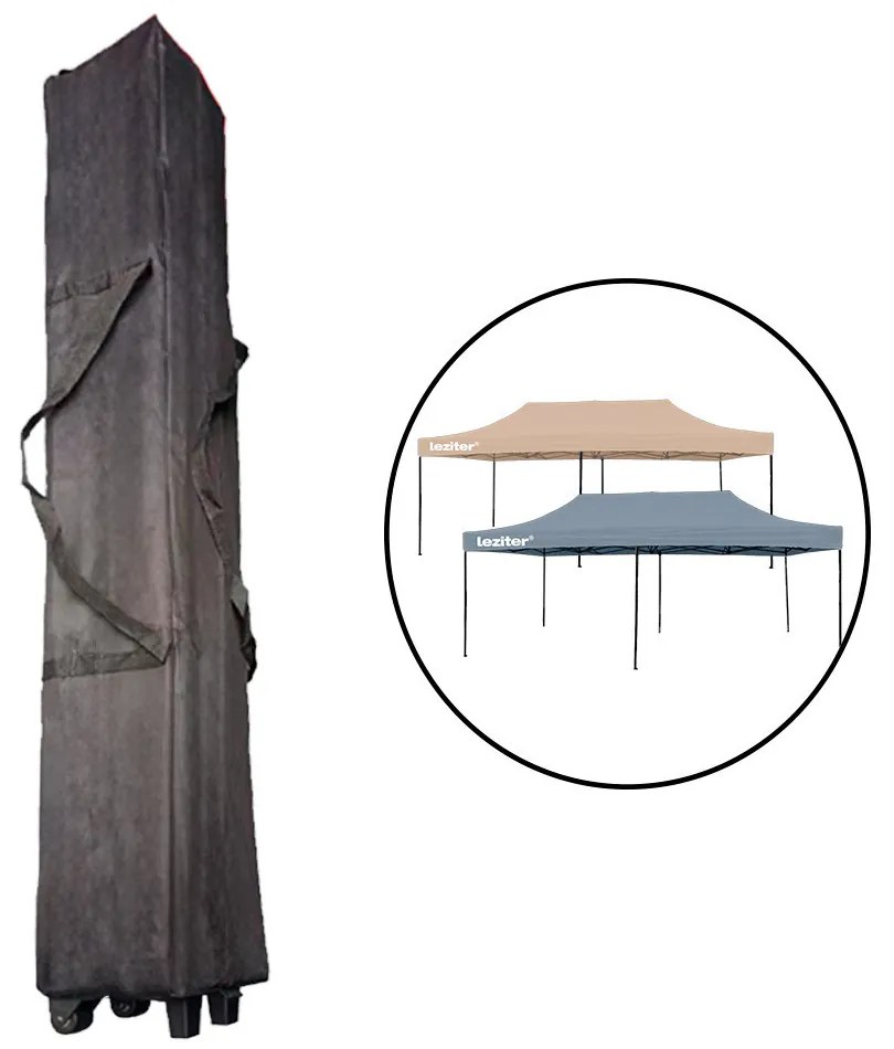 Kerti pavilon táska kerékkel 3x6 m