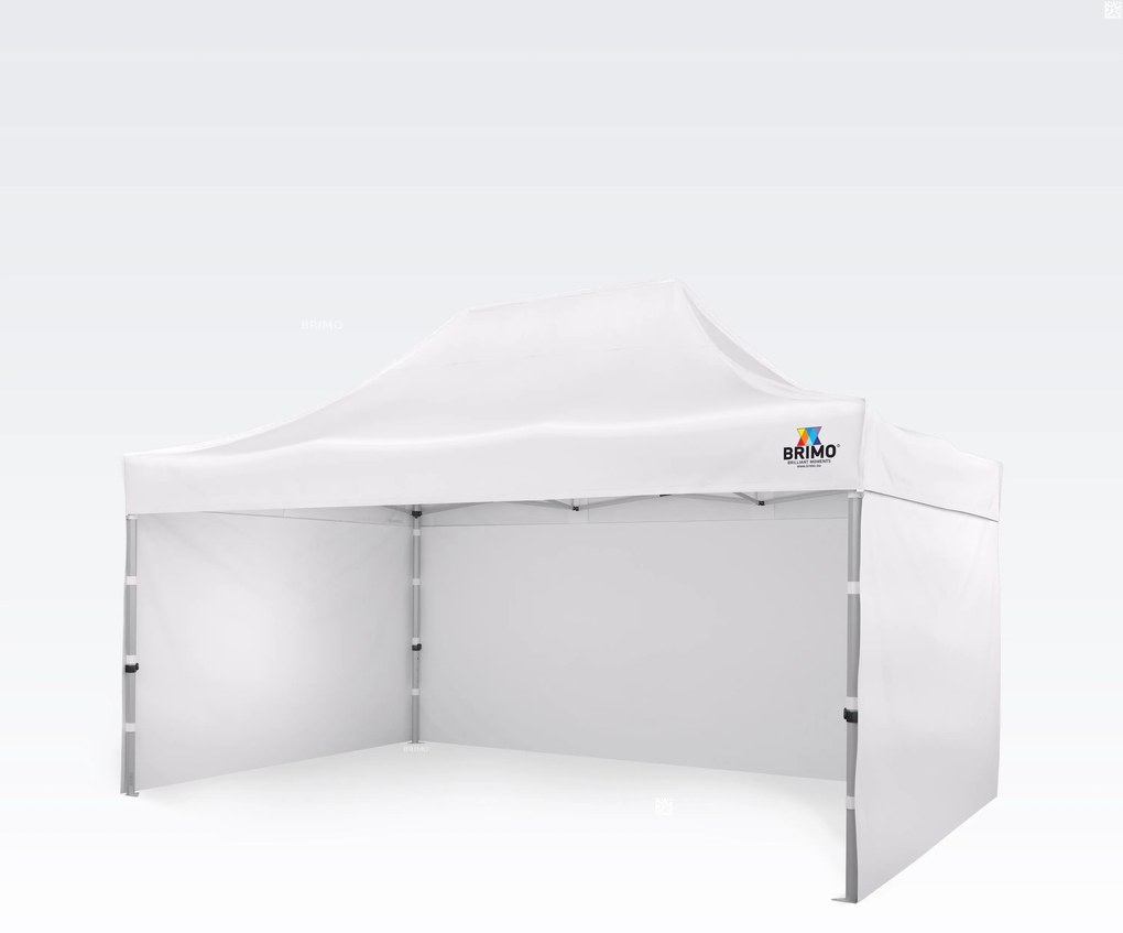 Verseny sátor 3×4,5 m ALU, motorsporthoz is - plusz 3 oldalfal - Fehér