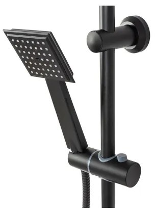 REA-P0636 - BRAVO matt fekete zuhanyszett