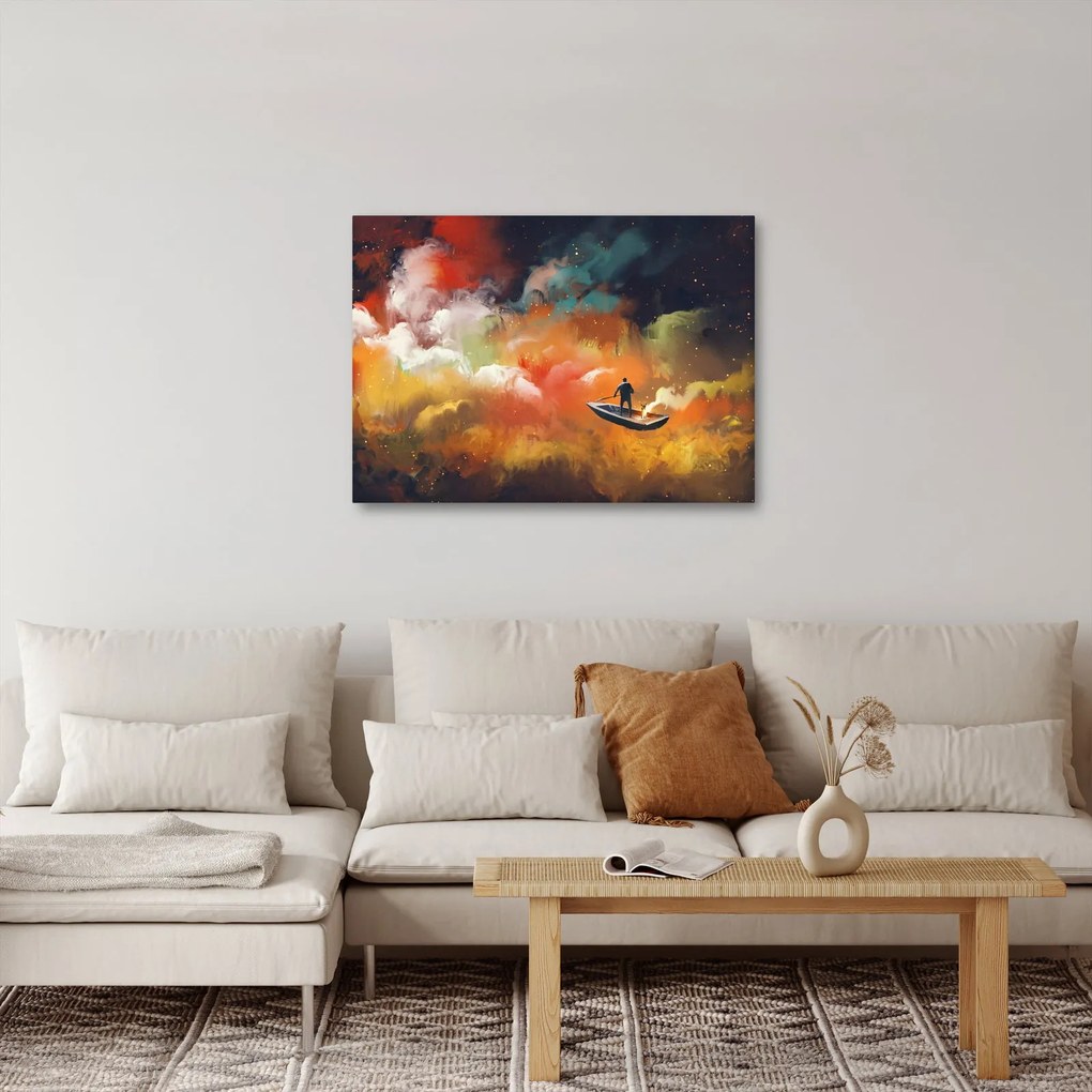 Kép - Az űrben úszó ember (70x50 cm)
