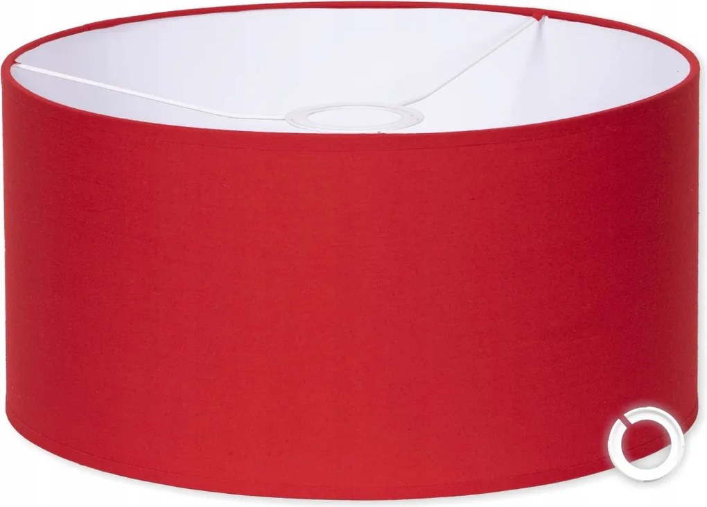 Lámpaernyő 35cm Piros pamut e27 e14 függesztett és álló lámpákhoz