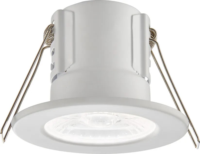 ENDON 73786 SHIELDECO Fürdőszobai Beépíthető Lámpa Matt Fehér, Átlátszó LED IP20