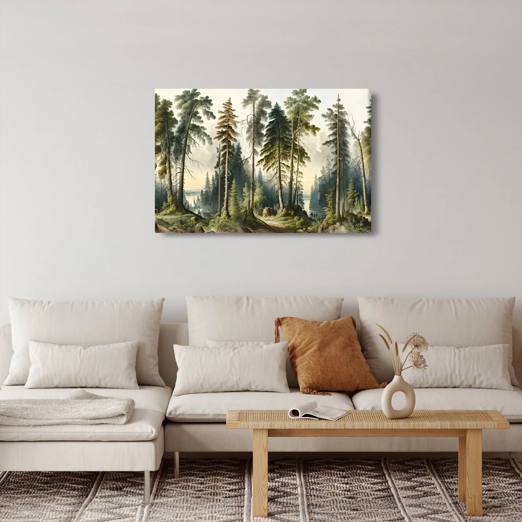 Kép - Szüreti táj az erdők (90x60 cm)