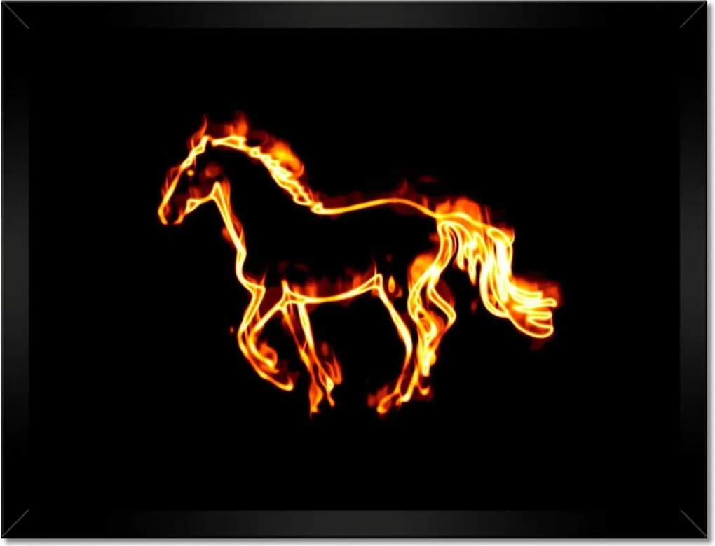 Poszterek keretben 40x30 Tűz paripa