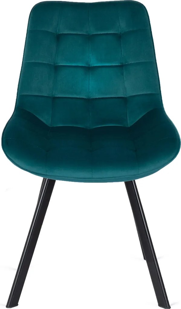 Szék türkiz színben, bársony kárpittal. RICK