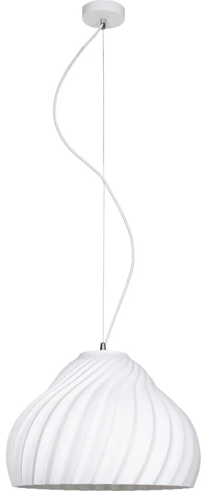 Csillár zsinóron SILVO 1xE27/60W/230V átm. 38 cm fehér