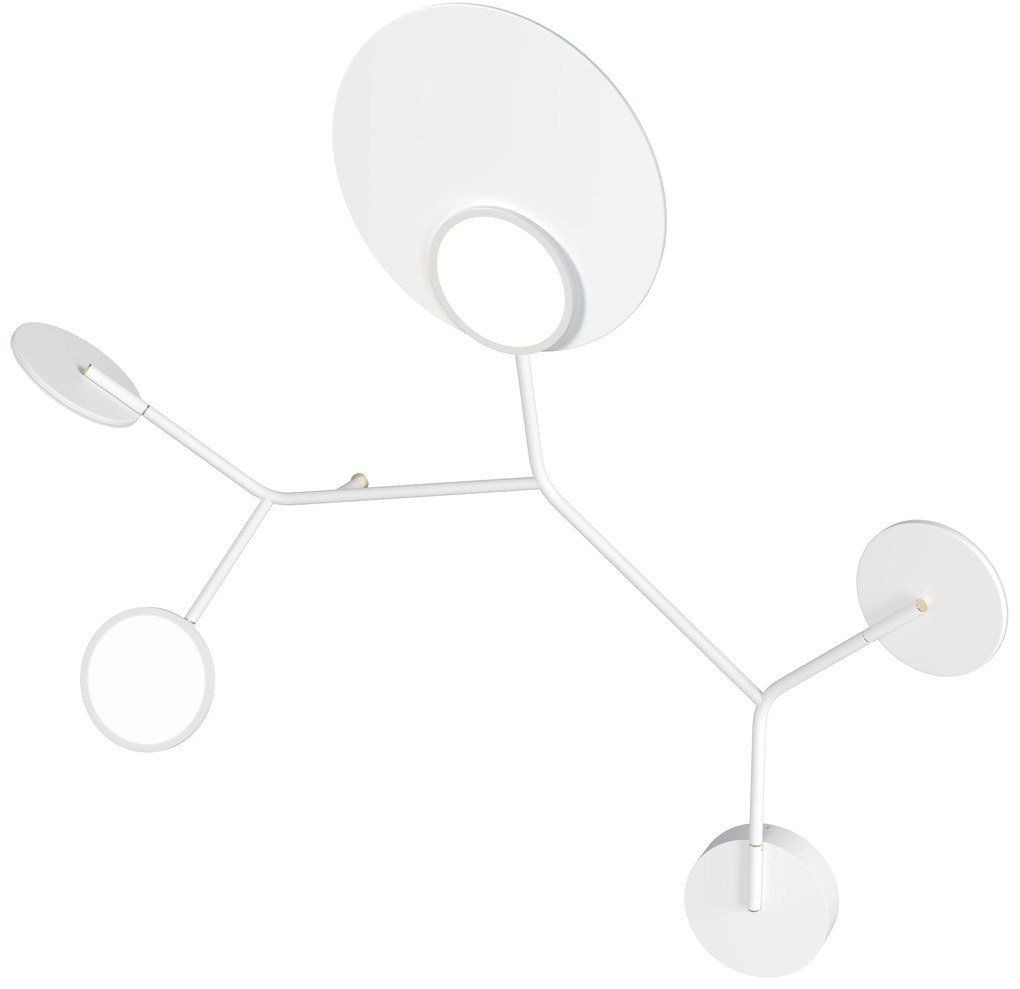 Ballon 5 C fali lámpa, többféle változat - TUNTO Modell: arany keret / 24k arany, rögzítő rész fekete, dió rétegelt lemez panel