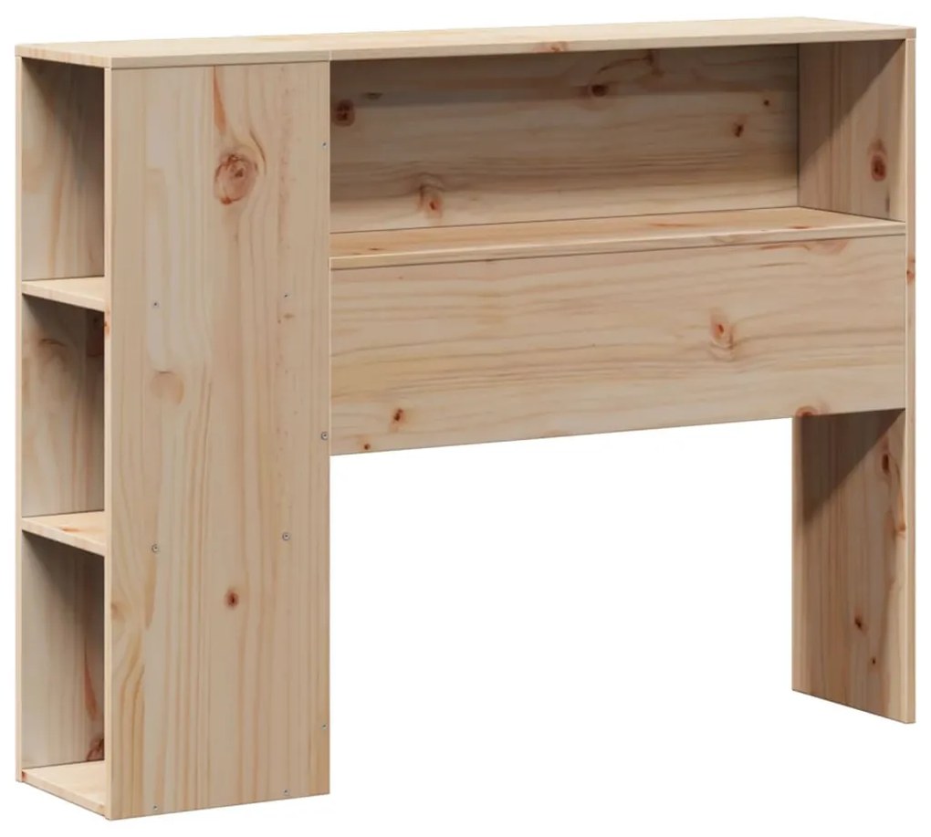 tömör fenyőfa könyvespolcos ágy matrac nélkül 100 x 200 cm