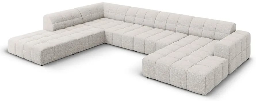 Világosszürke sarokkanapé (bal oldali-U alakú) Chicago – Cosmopolitan Design