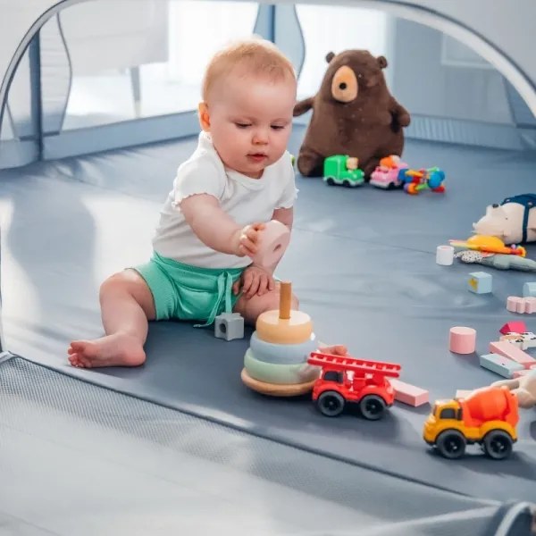 Lionelo - WILLOW XL játszókeret, szürke