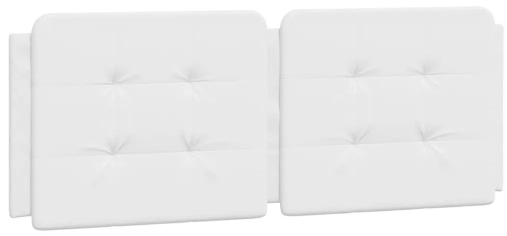 fehér műbőr fejtámla párna 120 cm