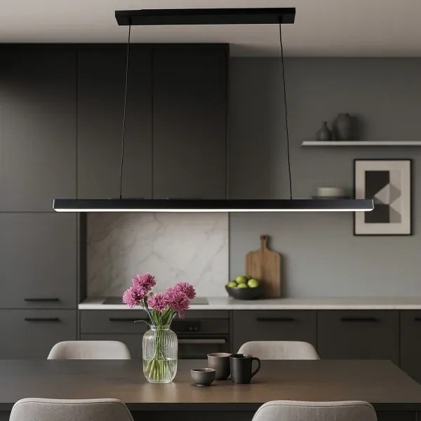 Brilagi - AXIS LED csillár kábelen, 30 W, 230 V, 120 cm, fekete