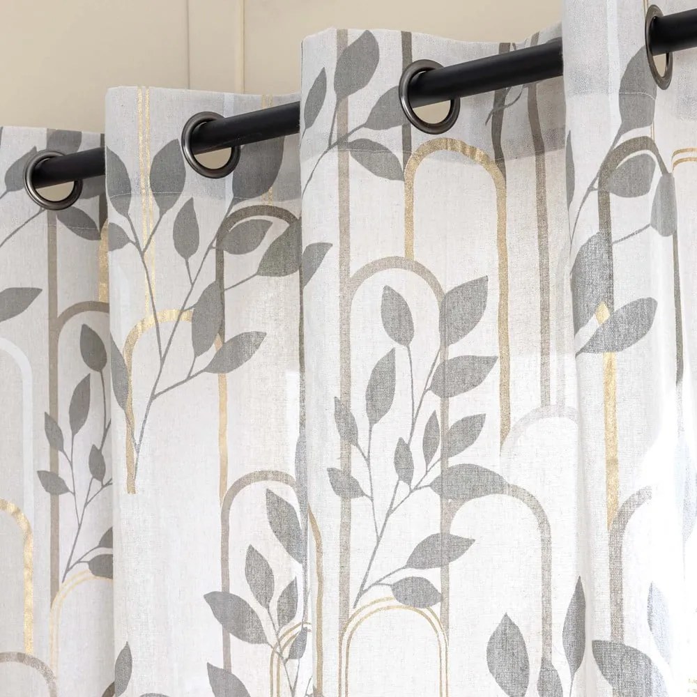 Szürke függöny 140x240 cm Roseris – douceur d'intérieur