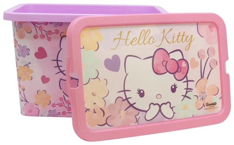 Hello Kitty Pastel műanyag tároló doboz 7 L