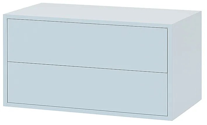 Boxie 2 fiókos fali szekrény 40x80x37 cm kék