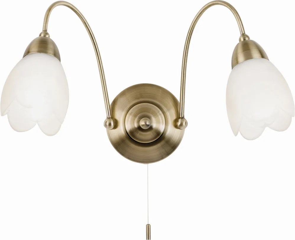 Endon PETAL 124-2WBAB Fali lámpa 2x40W/E14 IP20