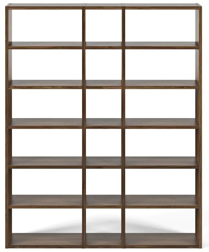 Pombal sötétbarna könyvespolc, magasság 224 cm - TemaHome