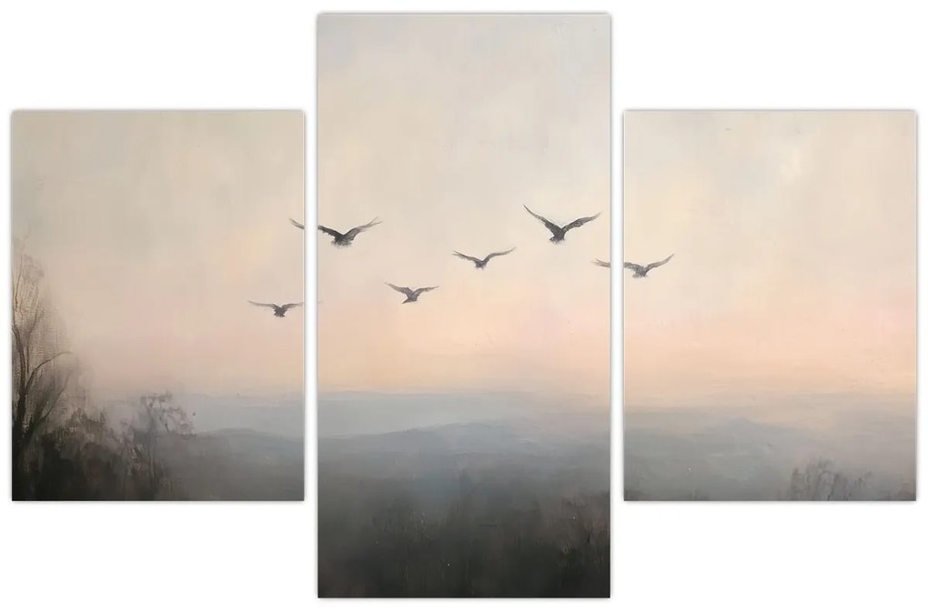 Kép - Madárcsapat (90x60 cm)