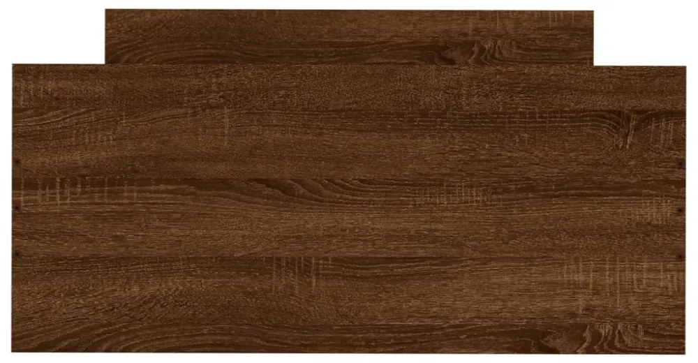 barna tölgy színű szerelt fa ágykeret matrac nélkül 100x200 cm