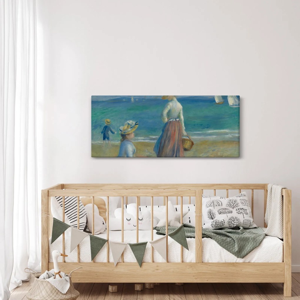Kép - Auguste Renoir, Figures on the Beach, reprodukciók (120x50 cm)