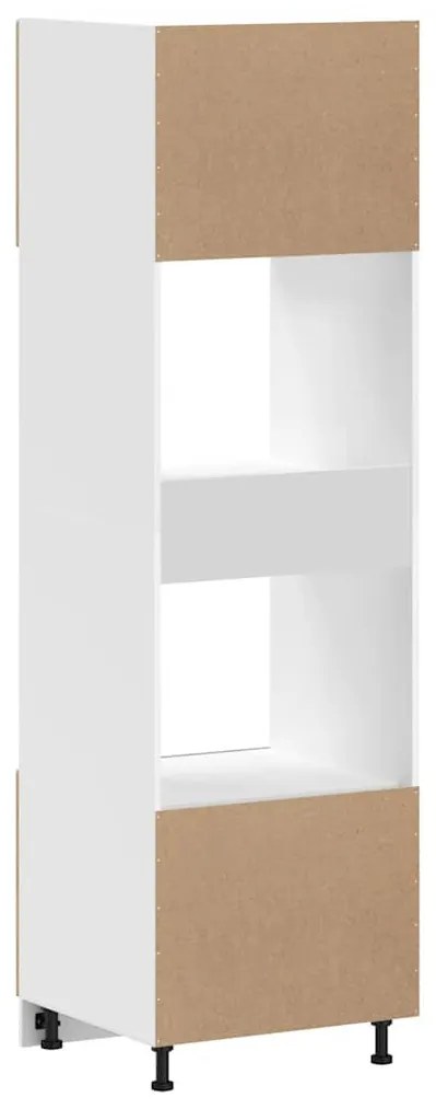 Kalmar 2 db kézműves tölgy színű szerelt fa sütőszekrények