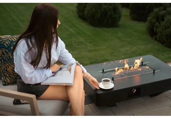 Planika Rio Table GAS - kültéri gáz kandalló 46x106 cm 10kW