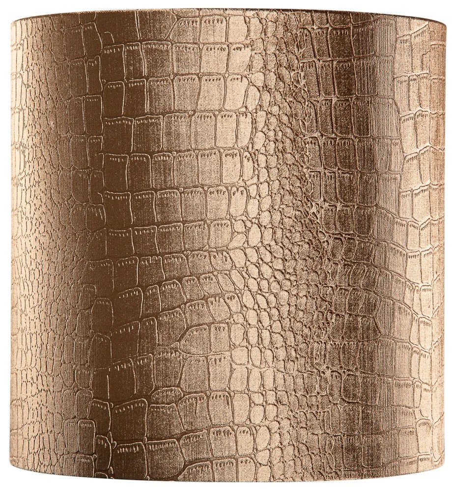 Bársony lámpabúra krokodil mintával és arany belsővel 40/40/40