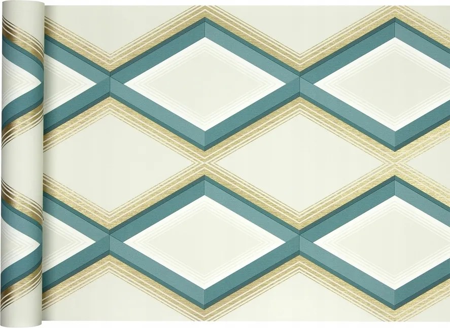 tapéta Látványos geometrikus minta Rombuszok