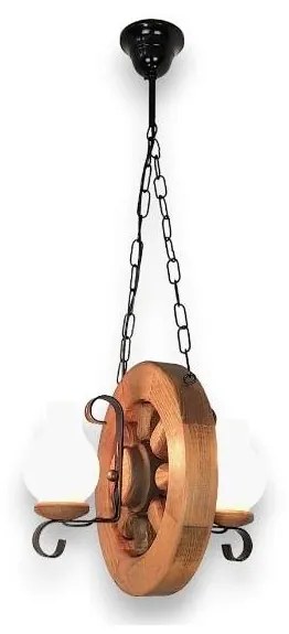 Brilagi - Csillár láncon ROATA 2xE14/40W/230V bükkfa