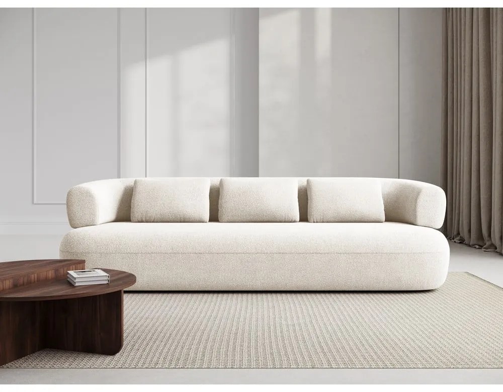 Bézs buklé kanapé 226 cm Jenny – Micadoni Home